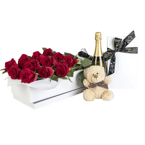 Red Roses Deluxe Bouquet Hamper