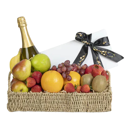 Wine, Chocolates and Fresh Fruit Hamper